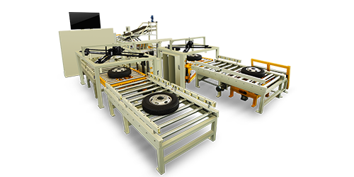 全自動車輪雙線生產(chǎn)流水線平衡機