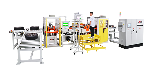 車(chē)輪總成全自動(dòng)平衡流水線