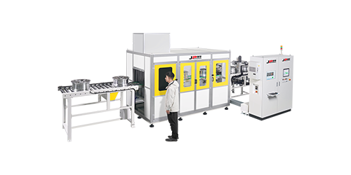 全自動(dòng)輪轂平衡端徑跳打標(biāo)檢測線